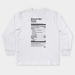 Stance Boi Facts Kids Long Sleeve T-Shirt